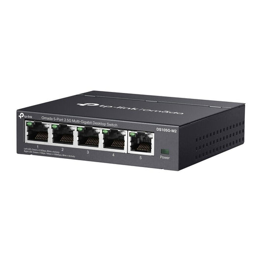 TP-Link DS105G-M2 | Omada 5-Port 2.5Gbps Multi-Gigabit Unmanaged Desktop Switch