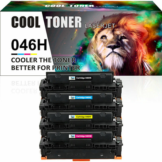 4PK Toner Cartridge CRG046 for Canon 046H ImageCLASS MF731cdw MF735cdw LBP654Cdw