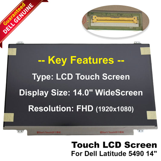 Dell OEM Latitude 5490 14" Touchscreen FHD LCD LED Widescreen OTP TS 8CVCF