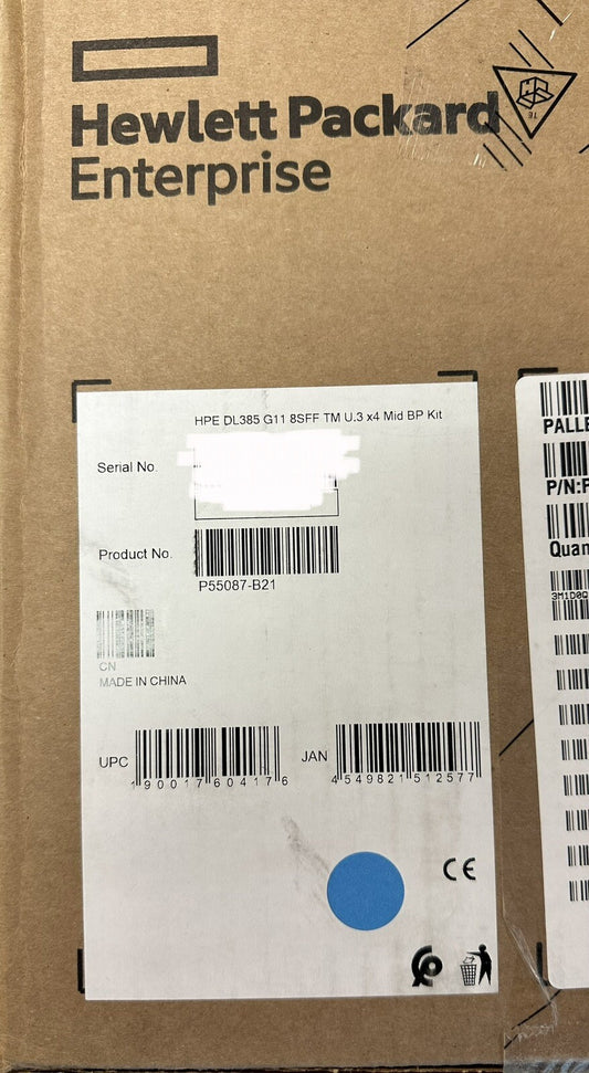 HPE ProLiant DL385 Gen11 8SFF Mid-Tray Tri-Mode SATA/SAS/NVMe U.3 x4 Kit (NOT FOR HOME PC)