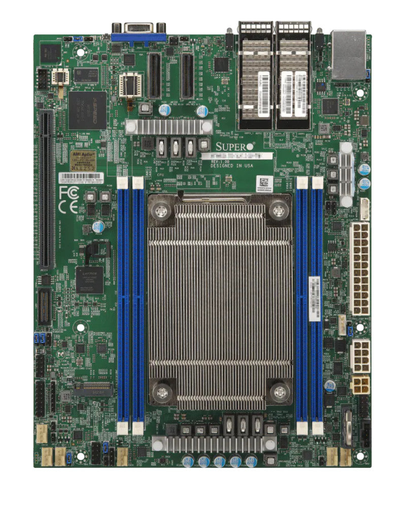 SuperMicro X14SDV-20C-SP3F Embedded uATX,Xeon GNR-D 20Core CPU,2x100GbE,4 DDR5