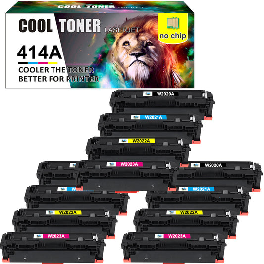 12 x W2020A Toner Compatible with HP 414A MFP M479fdw M479dn M454dn No Chip