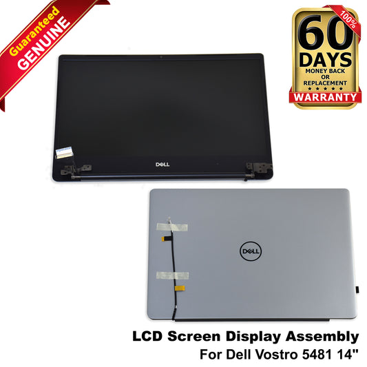 Dell Vostro 5481 14" LCD Screen Assembly WXGAHD 1366x768 Matte Silver R0J9P
