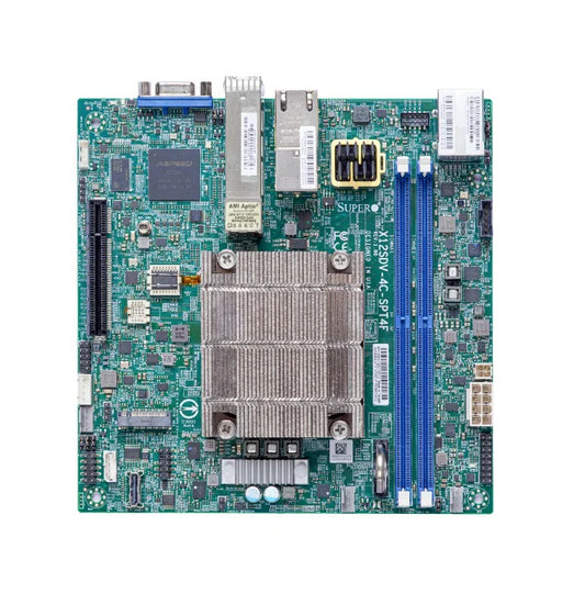 SuperMicro X12SDV-8C-SPT4F MB - Embedded mini ITX, Xeon D-1736NT, Dual 25G SFP28