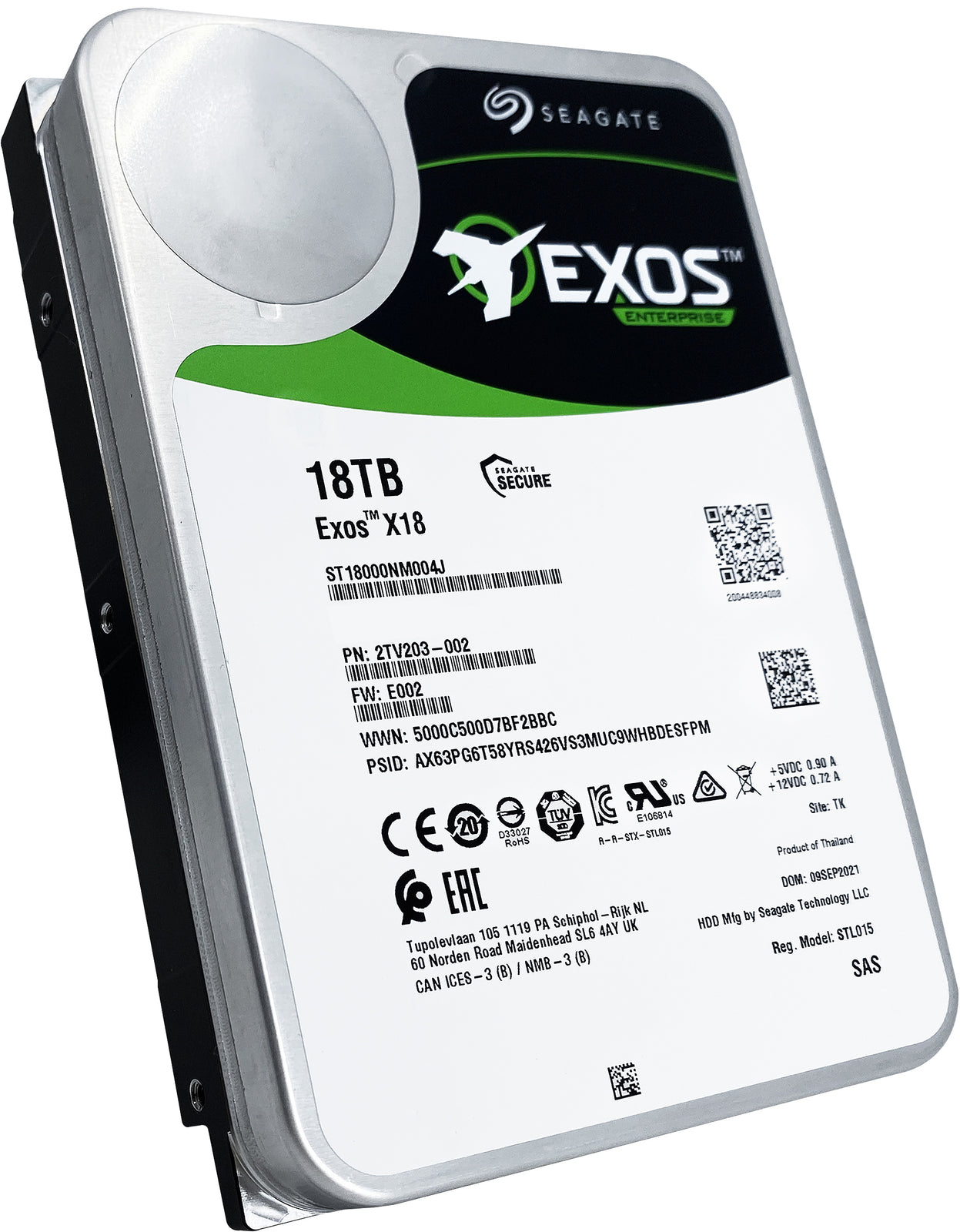 Seagate Exos X18 18TB SAS 12Gb/s 3.5" Enterprise HDD - ST18000NM004J - 20 Pack (NOT FOR HOME PC)