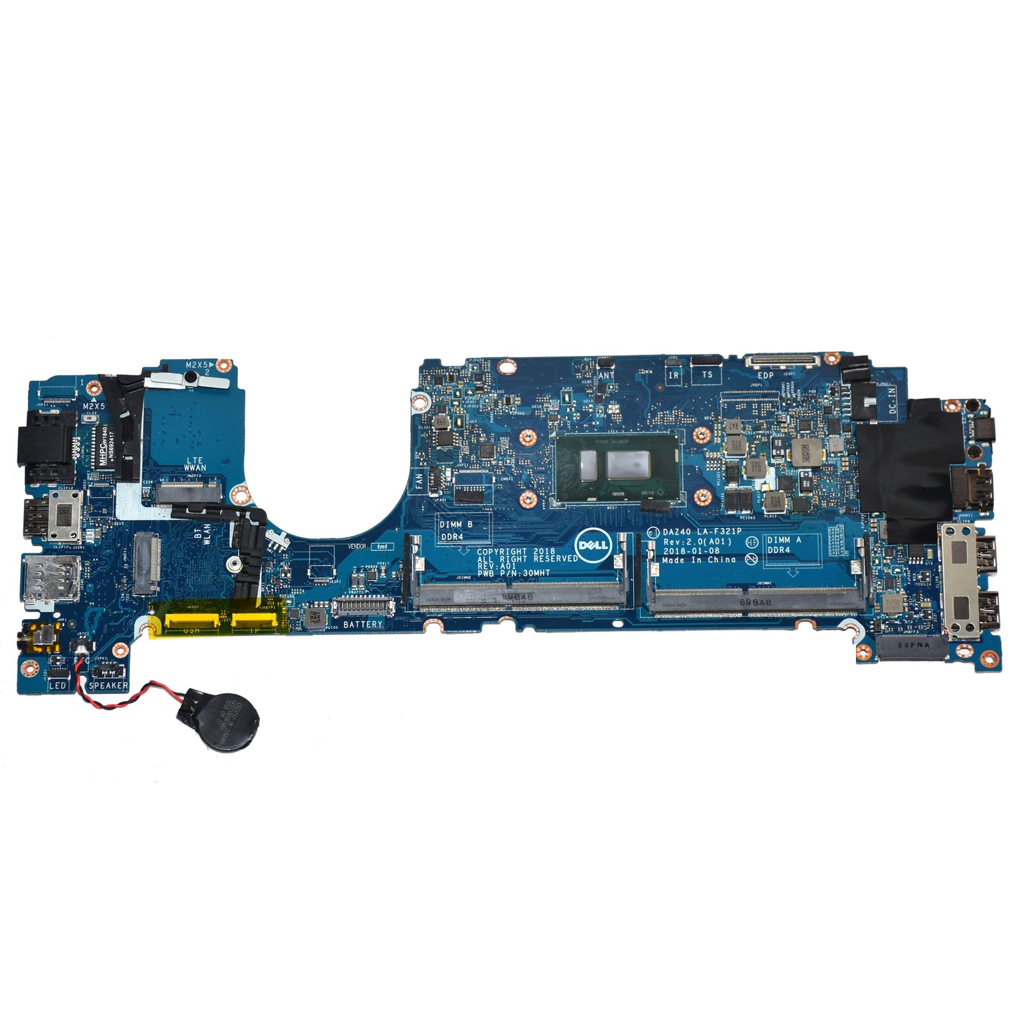 Dell Latitude 7490 Core i5-8350U Quad-core 1.7GHz Motherboard C56HH LA-F321P
