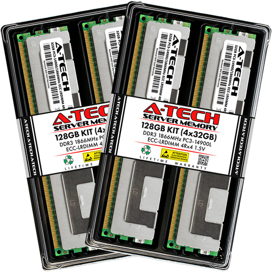 128GB 4x 32GB PC3-14900L LRDIMM Supermicro X9DRG-O-PCIE X9DR3-LN4F+ Memory RAM