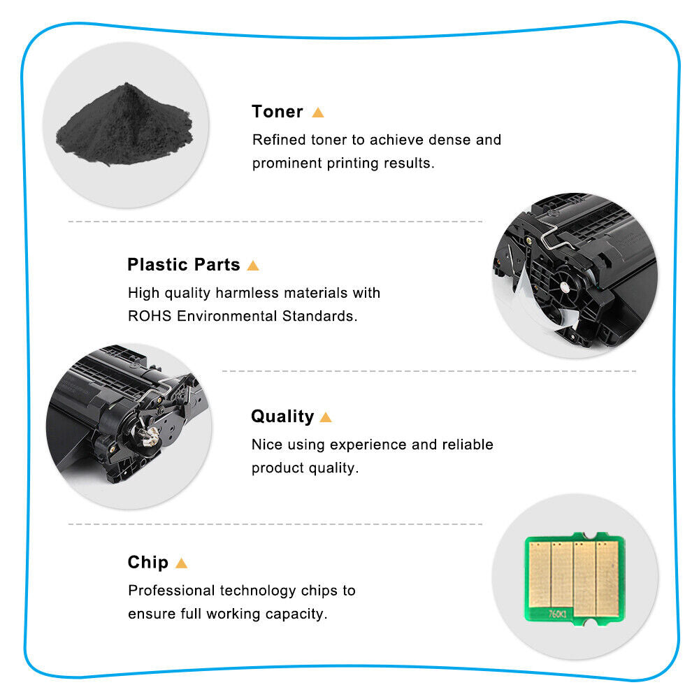 10 Pack 55A CE255A Toner Cartridge Compatible with HP LaserJet P3015d 3015n 3016