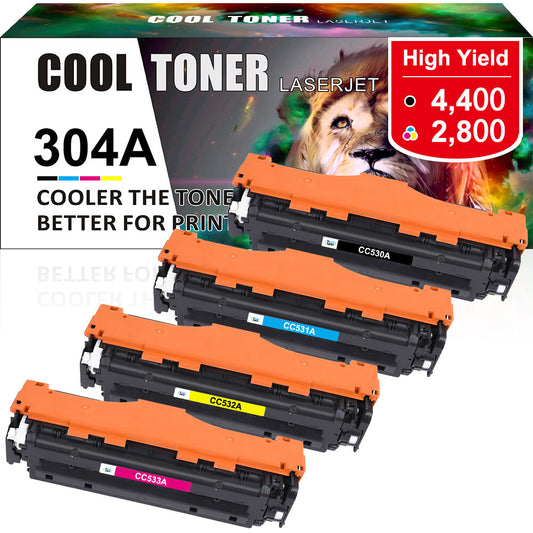 4P For HP LaserJet CP2025dn CP2025n CM2320nf MFP Color Toner CC530A 304A ink