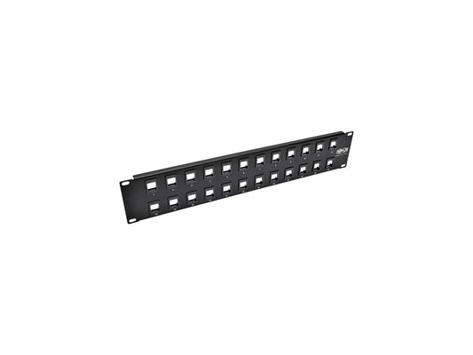 Tripp Lite 24-Port 2U Rack-Mount Unshielded Blank Keystone/Multimedia Patch Pane