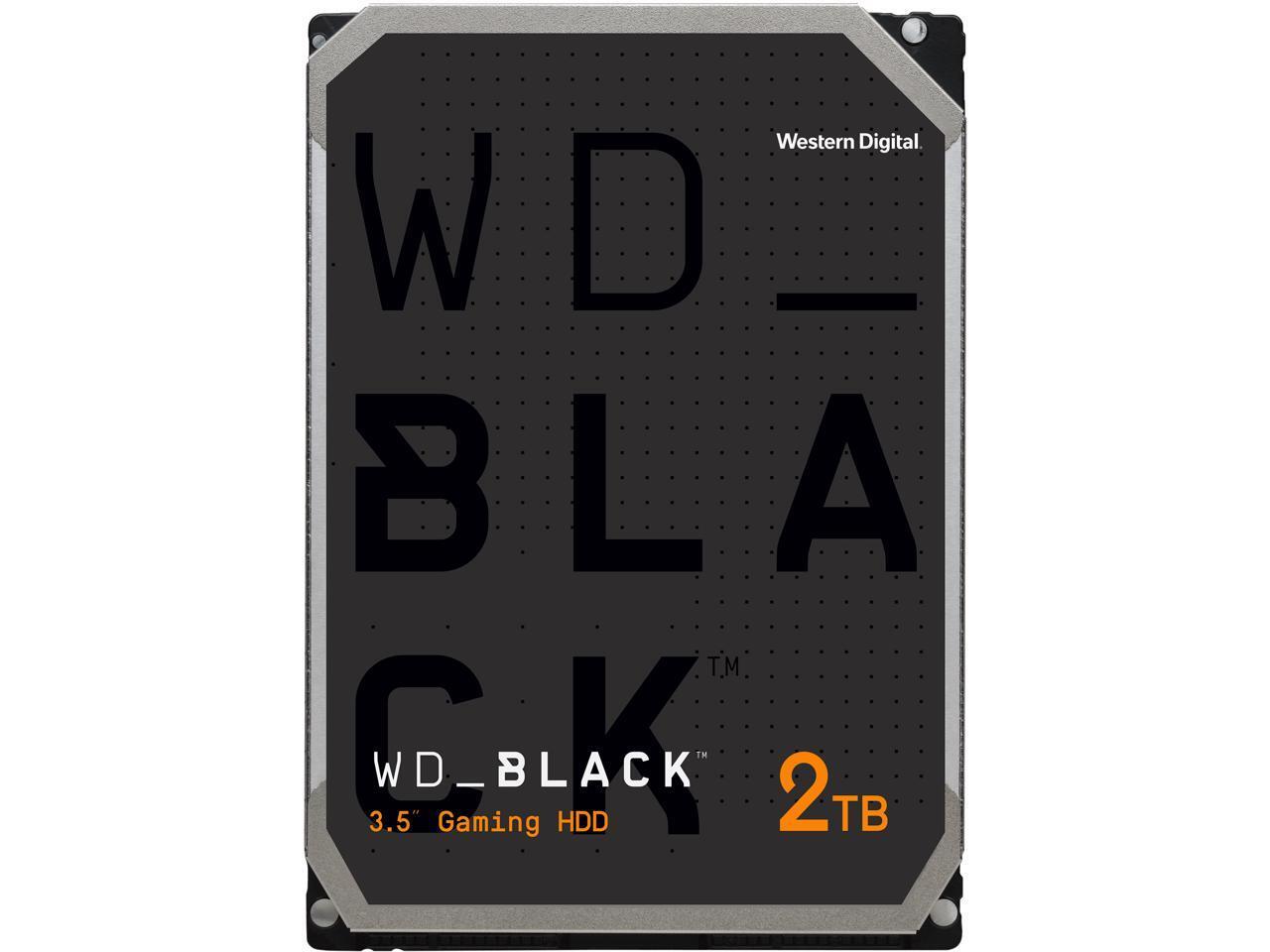 WD Black 2TB Performance Desktop Hard Disk Drive - 7200 RPM SATA 6Gb/s 64MB Cach