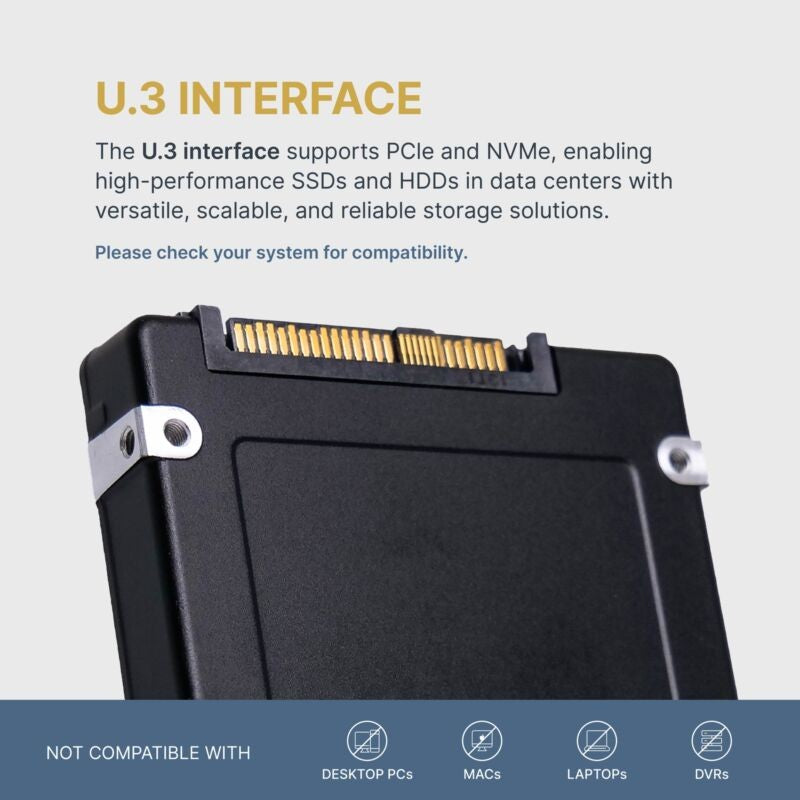 HP/Samsung PM1733 960GB NVMe PCIe Gen 4.0 U.3 2.5in Enterprise SSD MZXL5960HBHQ