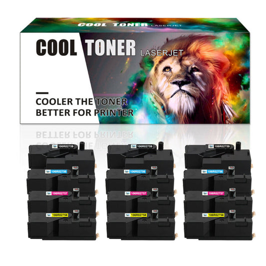 12 Pack Toner Compatible for Xerox WorkCentre 6025 6027 Phaser 6020 6022 Printer