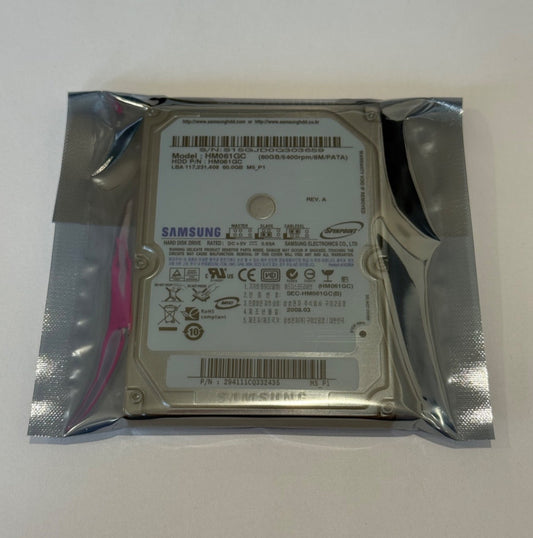 Samsung Spinpoint HM061GC M5 60GB PATA 5400 RPM 2.5" IDE HARD DRIVE DISK
