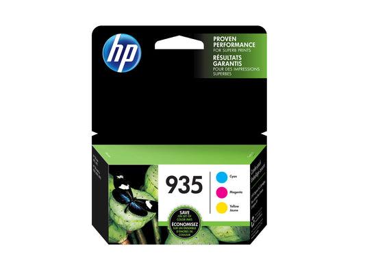 HP 935 3-pack Cyan/Magenta/Yellow Original Ink Cartridges, Per cartridge: ~400