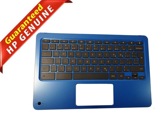 HP Laptop Palmrest Cover w/ Keyboard Assembly Chromebook 11 G5 EE Nsk-xe0sq Blue