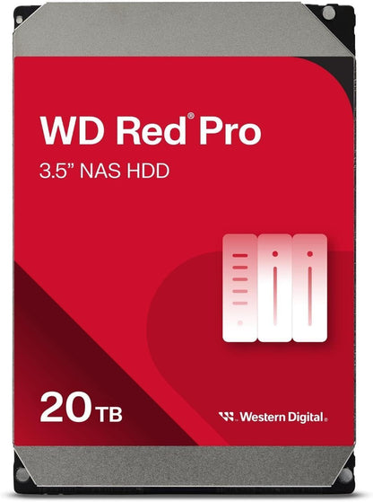 WD 20TB WD Red Pro NAS Internal Hard Drive HDD 512 MB Cache 3.5" WD202KFGX
