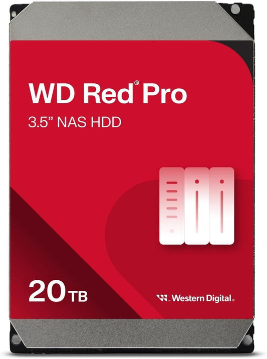 WD 20TB WD Red Pro NAS Internal Hard Drive HDD 512 MB Cache 3.5" WD202KFGX