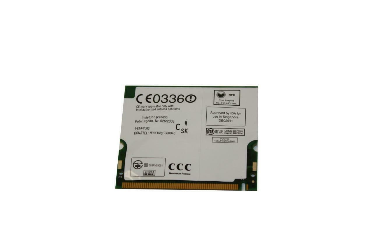Lot 4 Dell Intel 2100 WiFi Wireless Card 802.11b Mini-PCI WM3A2100 U2027 9Y200