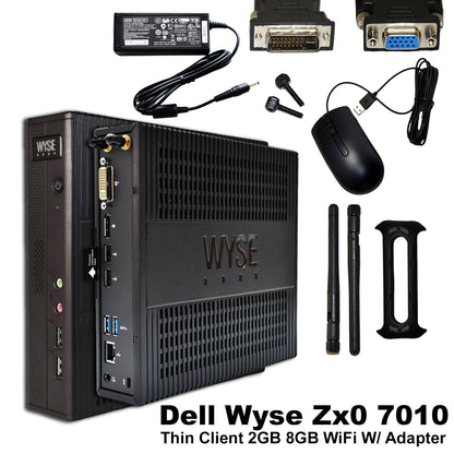 Dell Wyse 7010 Thin Client AMD G-T52R 1.5GHz 2GB RAM 8GB SSD WIFI 736PH