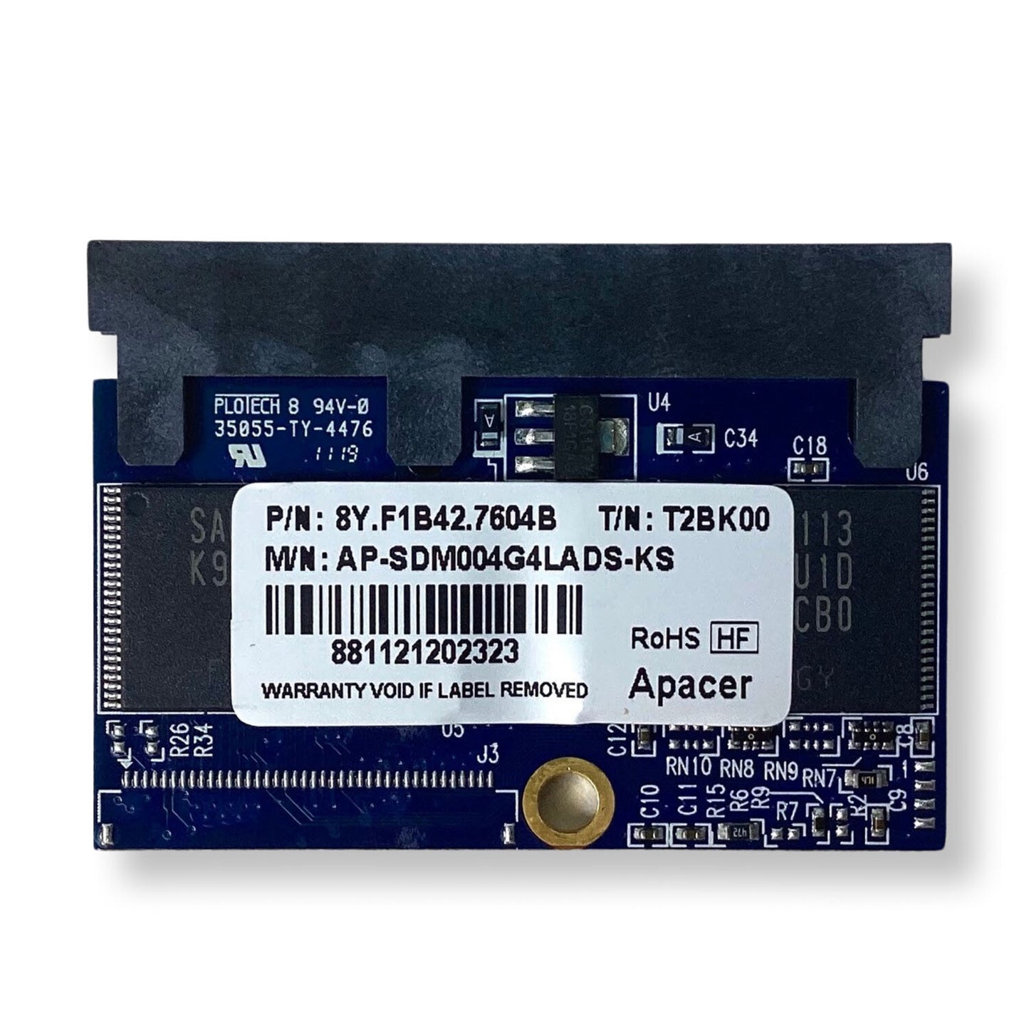Apacer 4GB 8Y.F1B42.7604B SATA 2.5" MLC Internal Solid State Drive T2BK00