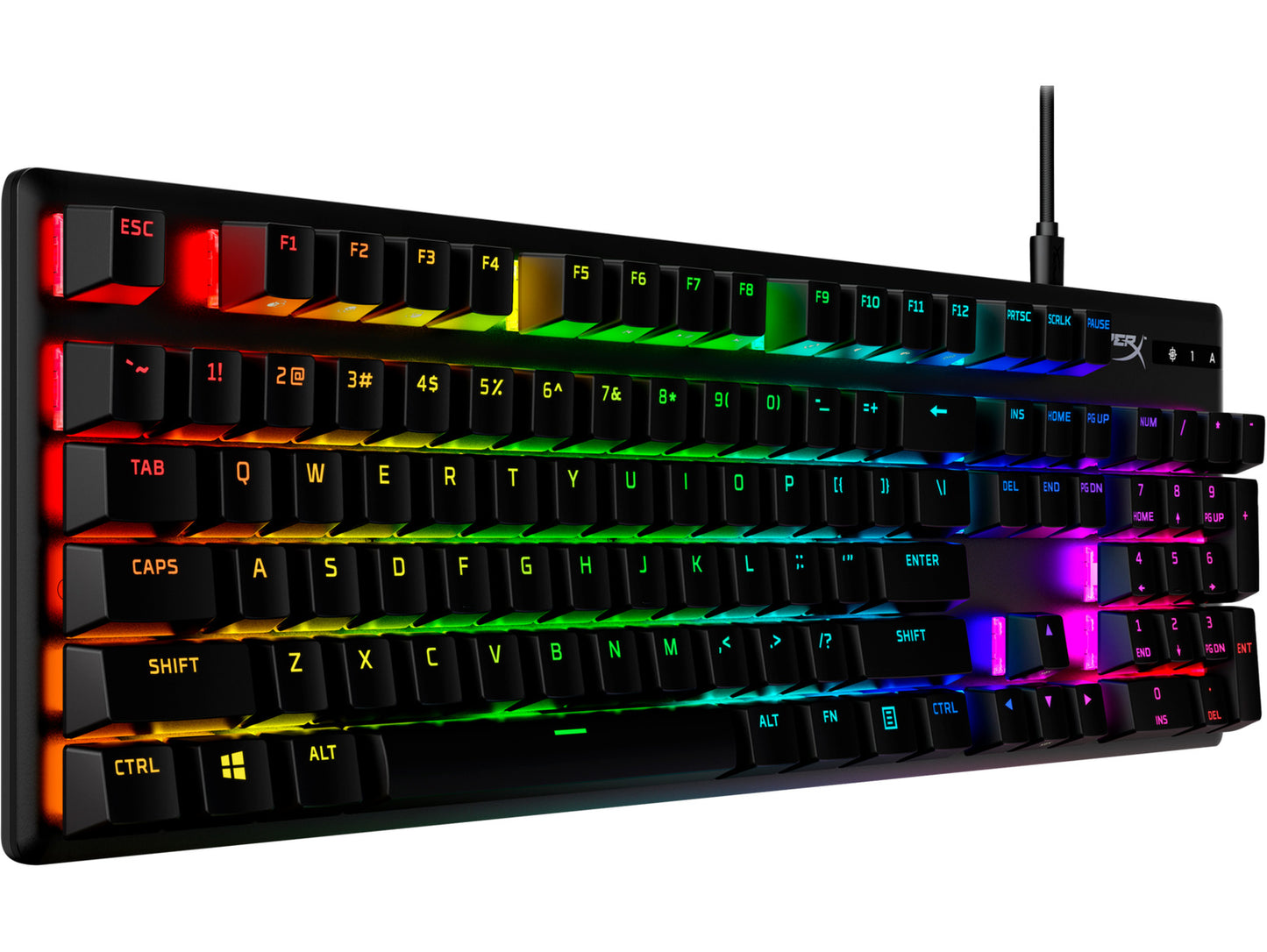 HyperX Alloy Origins PBT HX Aqua - Mechanical Gaming Keyboard