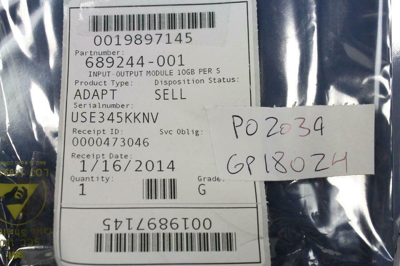 OEM HP Input-Output Module With / Board Assembly10GB Per Sec Transfer 689244-001
