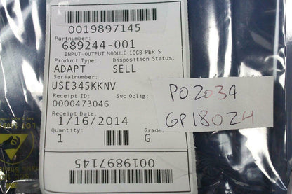 OEM HP Input-Output Module With / Board Assembly10GB Per Sec Transfer 689244-001
