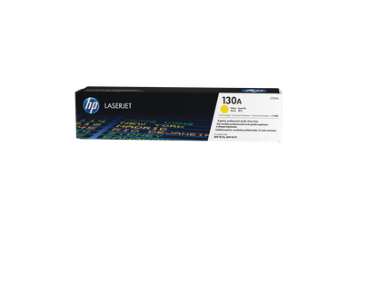 HP 130A Yellow Original LaserJet Toner Cartridge, ~1,000 pages, CF352A