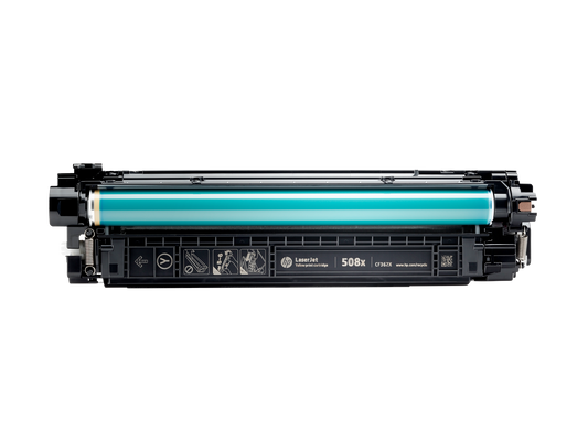 HP 508X High Yield Yellow Original LaserJet Toner Cartridge, ~9,500 pages,